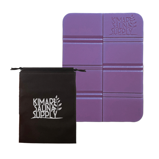 サウナマット マットポーチ付き(パープル) - KIMARI SAUNA SUPPLY