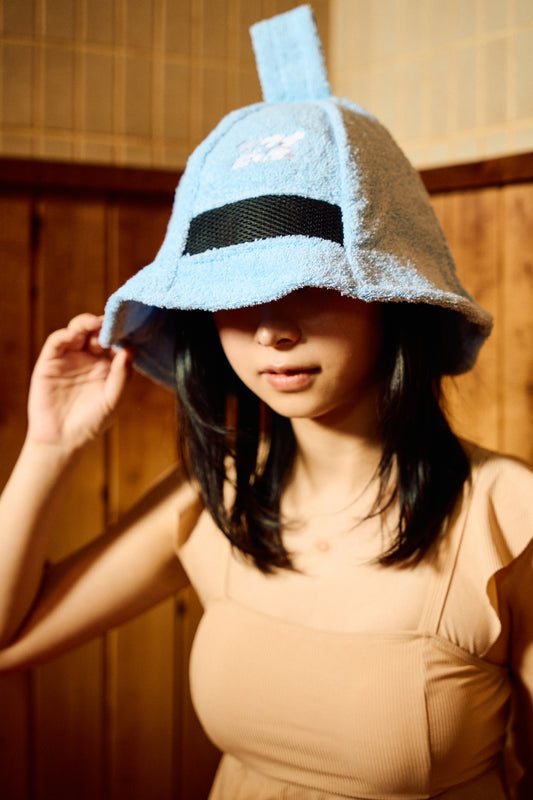 泉州タオルサウナハット サウナピーポー (そら) - KIMARI SAUNA SUPPLY