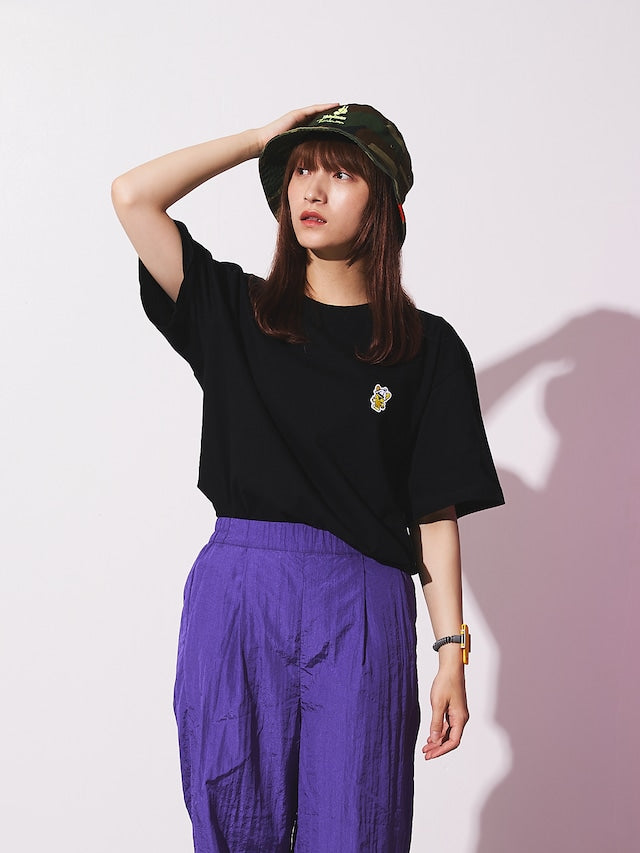 WAPPEN TEE / SPBY-A01 ブラック×イエロー - KIMARI SAUNA SUPPLY