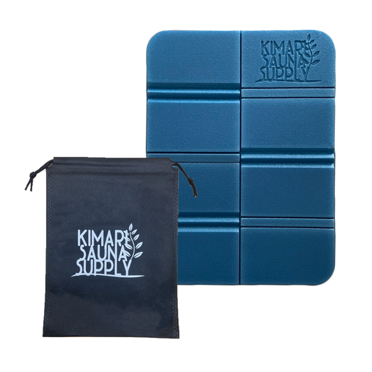 サウナマット マットポーチ付き(ブルー) - KIMARI SAUNA SUPPLY