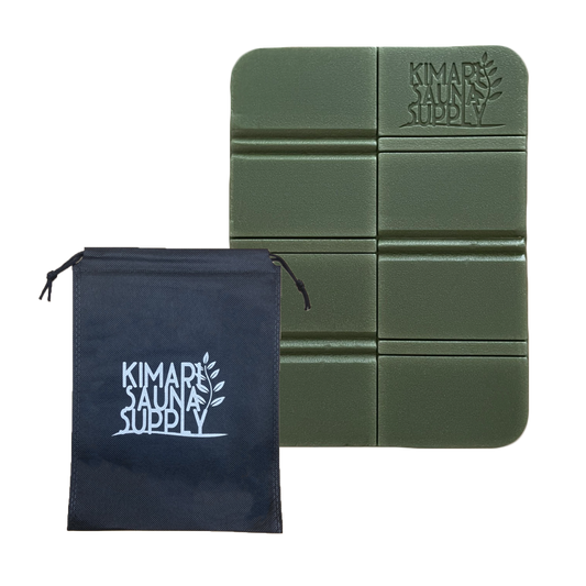 サウナマット マットポーチ付き(カーキ) - KIMARI SAUNA SUPPLY
