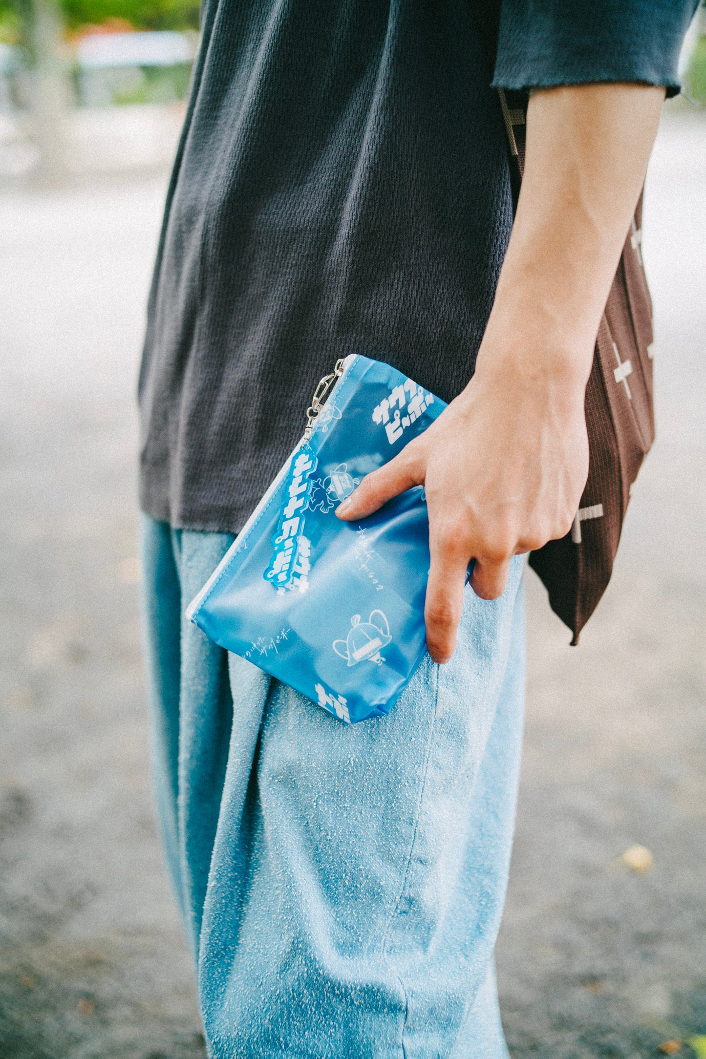 サウナピーポーPVCお風呂ポーチ(ブルー) - KIMARI SAUNA SUPPLY