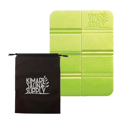 サウナマット マットポーチ付き( ネオンイエロー) - KIMARI SAUNA SUPPLY