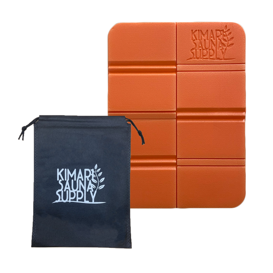サウナマット マットポーチ付き(オレンジ) - KIMARI SAUNA SUPPLY