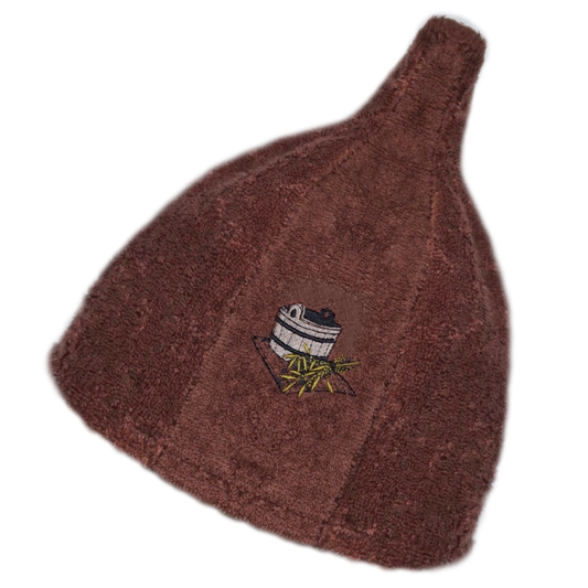 【キマリサウナサプライ】サウナハット(ブラウン) - KIMARI SAUNA SUPPLY