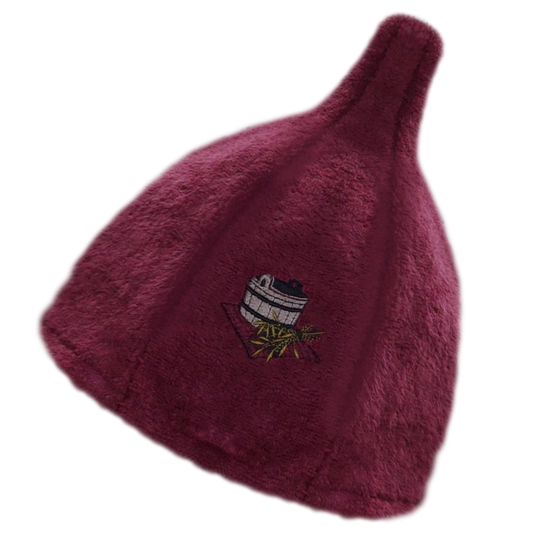 【キマリサウナサプライ】サウナハット(ワインレッド) - KIMARI SAUNA SUPPLY