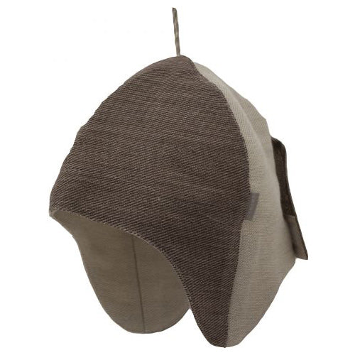 サウナハット(ブラウン&グレー) - KIMARI SAUNA SUPPLY