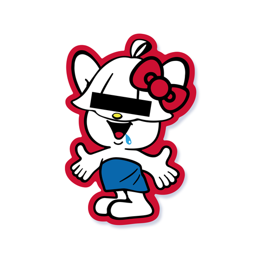 “サウナピーポーちゃん”STICKER / SP-X09 リボン - KIMARI SAUNA SUPPLY